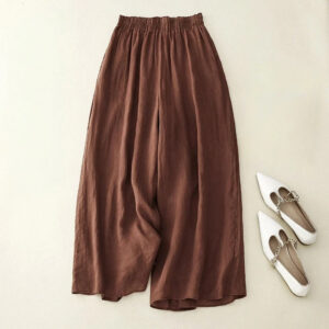 Women's Loose Waistband Trousers with Relaxed Fit and Versatile Style