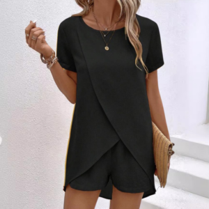 Women's Summer Co-ord Lounge Set with Lightweight Fabric and Relaxed Fit