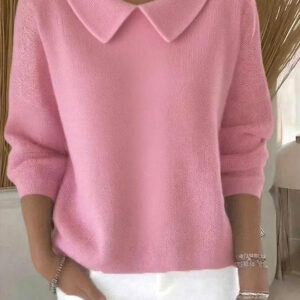 Women's Classic Sweater with Soft Knit and Relaxed Fit