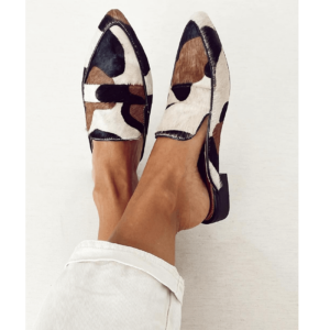 Women's Patterned Loafers with Slip-On Design and Versatile Style