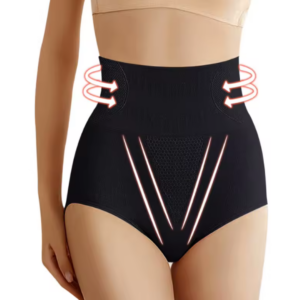 Women's High-Waist Underwear with Shaping Design and Soft Fabric