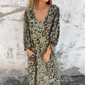Women's Spring Dress with Flowing Design and Lightweight Fabric