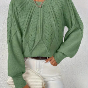 Women's Knitted Sweater with Lightweight Design and Versatile Style