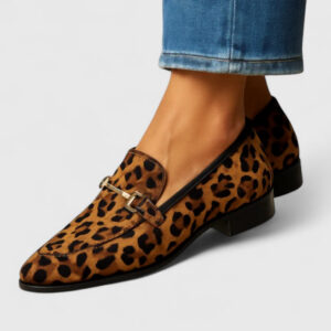 Women's Step-In Loafers with Cushioned Insole and Flexible Sole