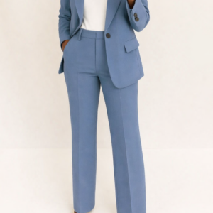 Effortless Tailored Silhouette Crepe Two Piece Suit For All Day Polished Comfort