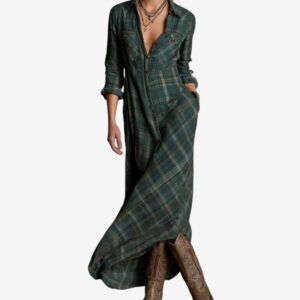 Characteristically Elegant Structured Premium Crepe With Classic Sleek Collar Dress