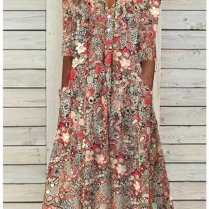 Women’s Elegant Summer Dress – Lightweight Draped Fabric with Belly Coverage for Everyday Wear