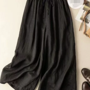 Women's Wide-Leg Trousers with Relaxed Fit and Breathable Fabric
