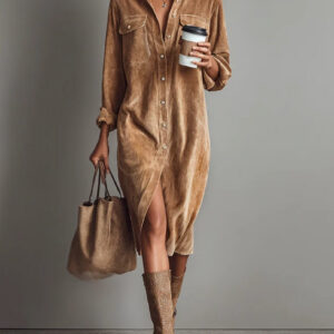 Effortlessly Elegant Flared Hemline Luxurious Velvet Crepe Weave Everyday Wear Dress