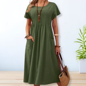 Women's Day Dress with Relaxed Fit and Versatile Style