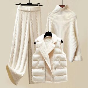Women's Three-Piece Set with Soft Fabric and Versatile Style