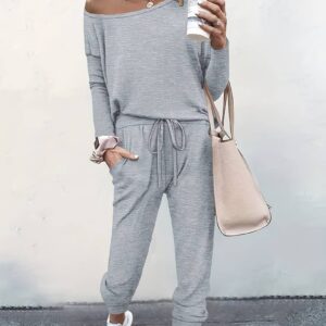 Women's Two-Piece Set with Relaxed Fit and Versatile Style