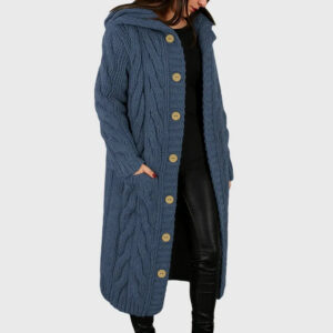 Women's Cozy Outerwear Coat with Warmth and Functional Pockets