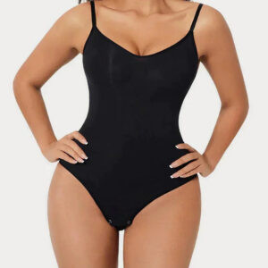 Women's Shapewear Bodysuit with Sculpting Design and Adjustable Straps