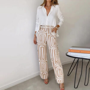 Women's Two-Piece Set with Versatile Style and Comfortable Fit